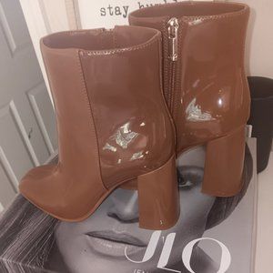 JLO block heel booties